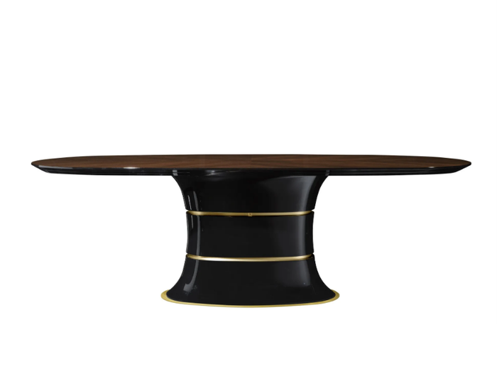 VICTOR - Oval wooden table _ A.R. Arredamenti